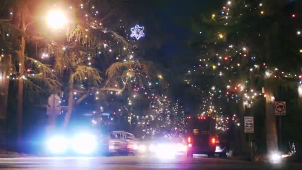 Iluminación de Navidad — Vídeo de stock