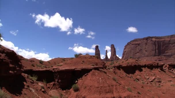 Monumento valle — Vídeo de stock