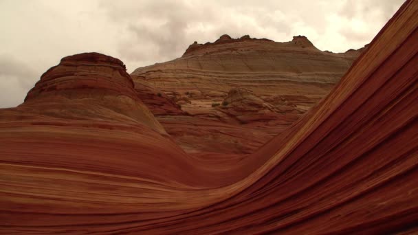 Vågen i vermilion cliffs — Stockvideo