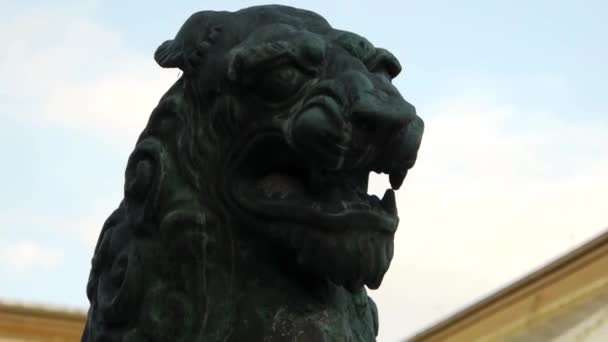 Estátua de cão guardião — Vídeo de Stock