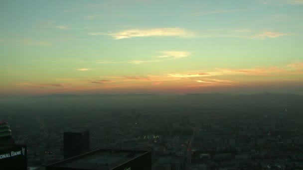 Downtown La Sunset — Stockvideo