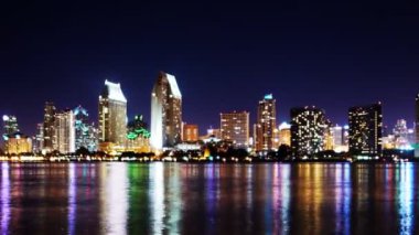 San diego manzarası ve yansıma geceleri