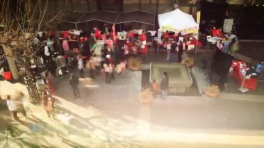 Küçük Tokyo açık pazar keyfi kalabalıklar