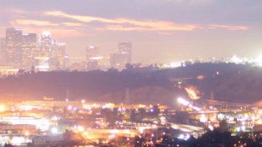 Downtown los angeles twilight manzarası