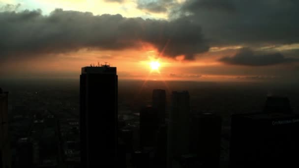 Downtown LA Sunset — Stock Video