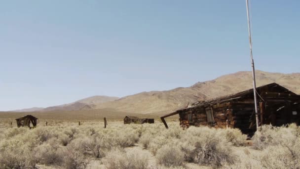 Cidade Fantasma no Deserto — Vídeo de Stock