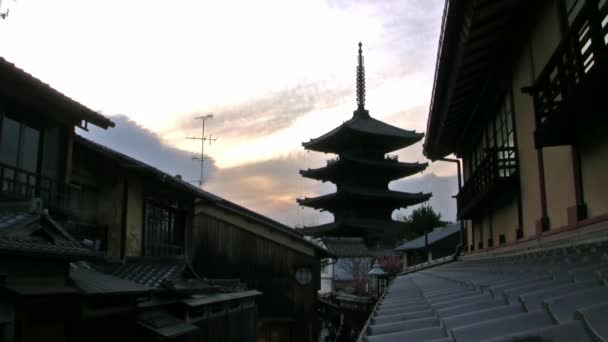 Arquiteturas históricas japonesas — Vídeo de Stock