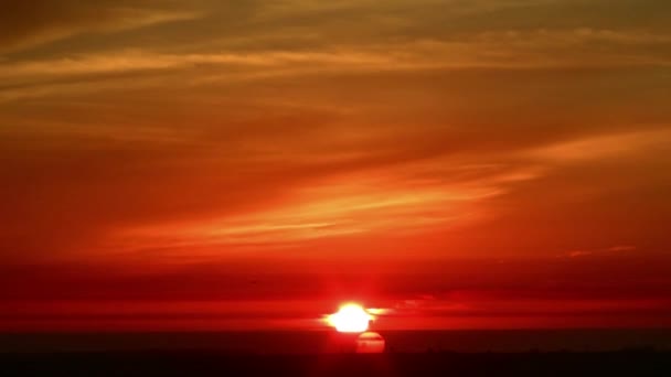 Pôr do sol no centro de la — Vídeo de Stock