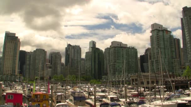 Skyline von Vancouver — Stockvideo