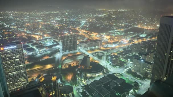 Cidade do topo do edifício — Vídeo de Stock