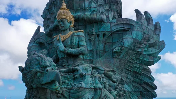 Half Part Large Statue Garuda Wisnu Kencana Height 121 Meters — Stock Photo, Image