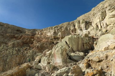 Kawah Ijen volkanı, Java, Endonezya kraterinin içinde