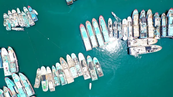 Clássico Barco Indonésio Madeira Para Mergulho Safaris Atracado Ilha Bali — Fotografia de Stock