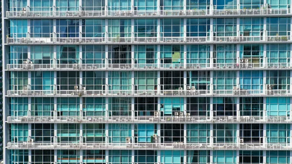 Glass Grey Square Windows Modern City Business Building Skyscraper Glass Stock Picture