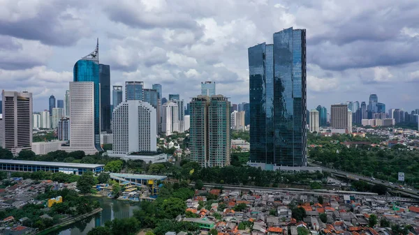 Джакарта Официально Специальный Столичный Регион Джакарты Является Крупнейшим Самым Населенным — стоковое фото