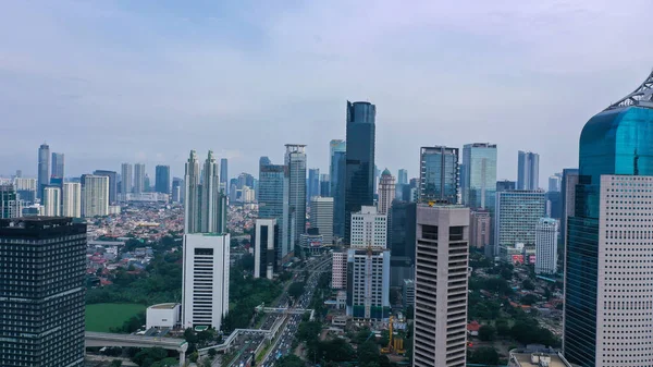 Aerial View Office Buildings South Central Business District Jakarta Indonesia — Stock Photo, Image