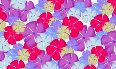 Renkli tropikal çiçek suluboya dijital resim soyut bahar yaz doğa arka planı