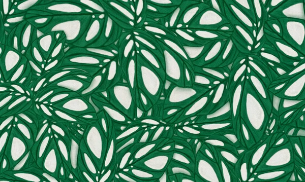 Tropisch Groene Bladeren Lente Natuur Achtergrond — Stockfoto