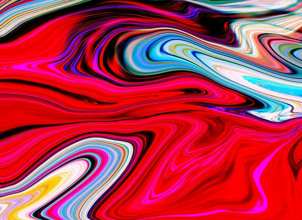 Bunte Rote Und Blaue Marmor Effekt Muster Hintergrund — Stockfoto