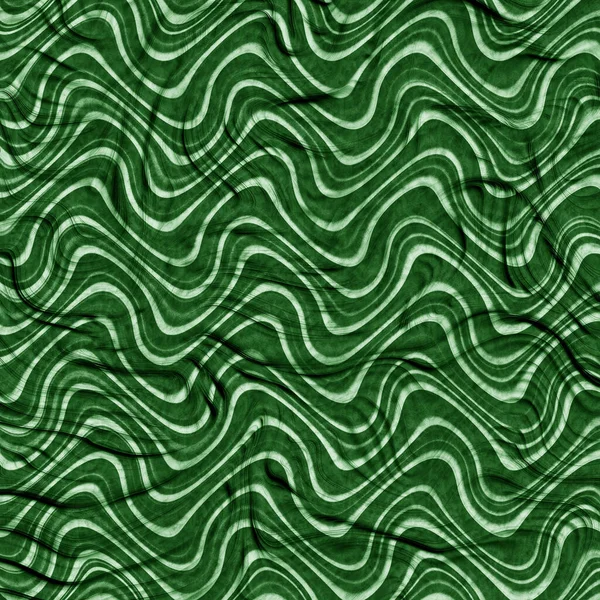 Zielony Biały Falisty Linia Design Abstrakcyjne Tło — Zdjęcie stockowe