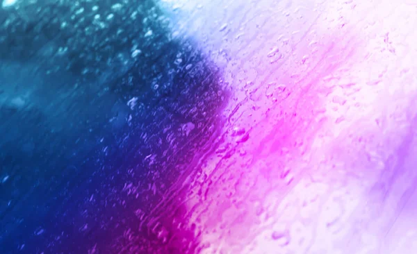 グラデーション青とピンク紫露滴の抽象的な背景 — ストック写真