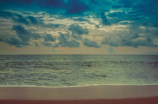 Blauer Himmel Und Meer Strand Hintergrund — Stockfoto