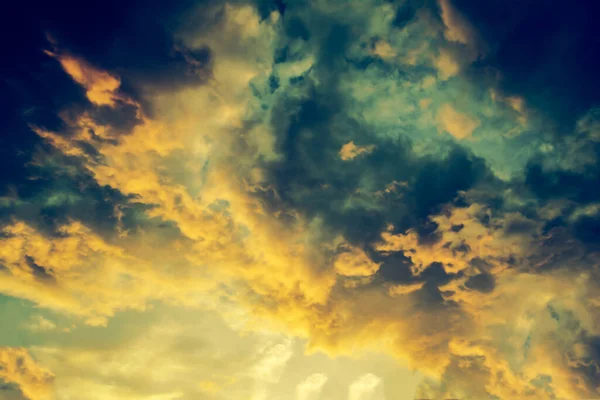 dramatic blue ,brown and gray sky background