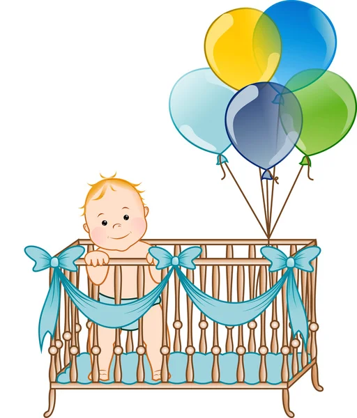 çocuklar beşik içinde