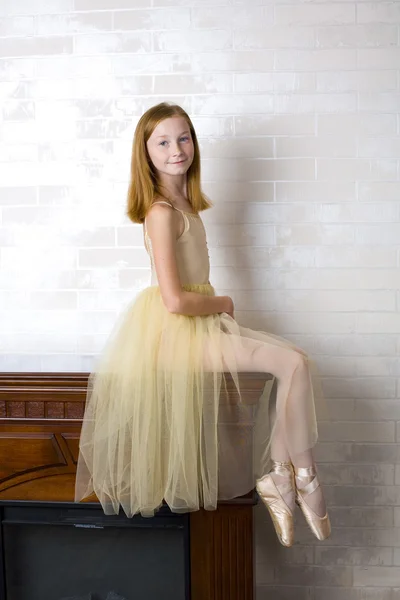 Studio portrait of an attractive young ballerina — Stock Photo, Image