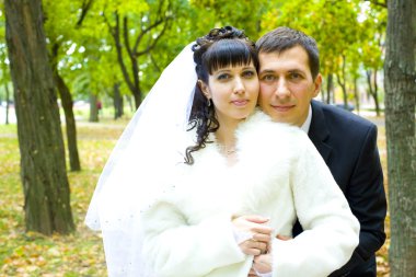 portre romantik yeni evliler