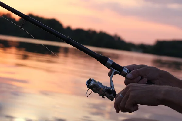 Pesca nocturna — Fotografia de Stock