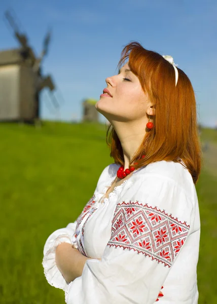 Portrait of the beautiful young Ukrainian — Stock Photo, Image