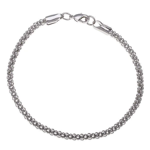 Pulsera de plata elegante Imágenes de stock libres de derechos