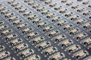SMD LED pcb üzerinde