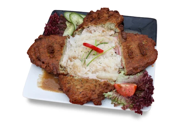 Beyaz lahana ile patates tava keki