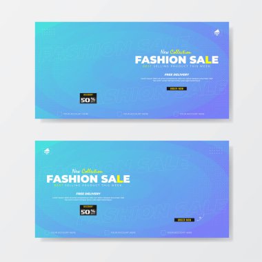 Moda koleksiyonu için reklam afişi şablonu