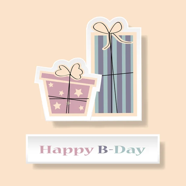 Happy birthday card — Stock Vector