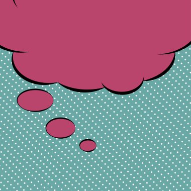 Pop art text bubble
