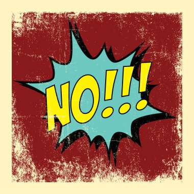 Pop art text bubble