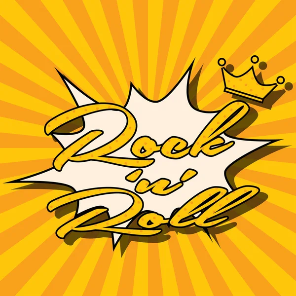 Rock on pop art — Stock Photo, Image