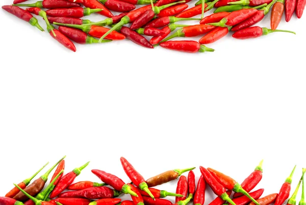Red chili picante fronteira pimentas — Fotografia de Stock