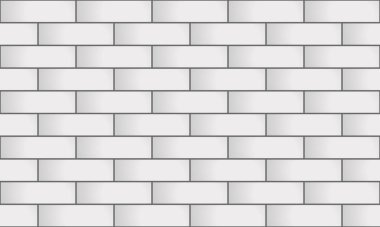 Seamless white brickwall pattern. Geometric ornament. Mosaic motif. Grid background. Digital design element. bathroom Stone or ceramic kitchen. Brick wall or floor texture. Vector flat illustration.