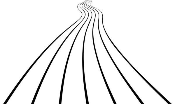 Direction curve line wave flow . Graphic element design. Vector illustration. — 图库矢量图片