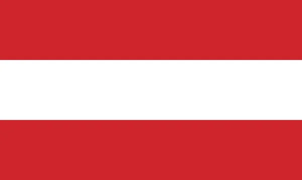 Ausztria zászló nemzeti Európa emblémája. Absztrakt design elem Szimbólum ikon vektor jel Illusztráció — Stock Vector