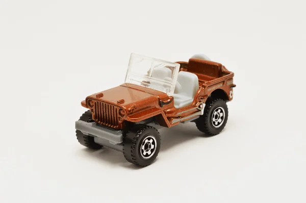 Brown toy car on light background — Stock Photo, Image