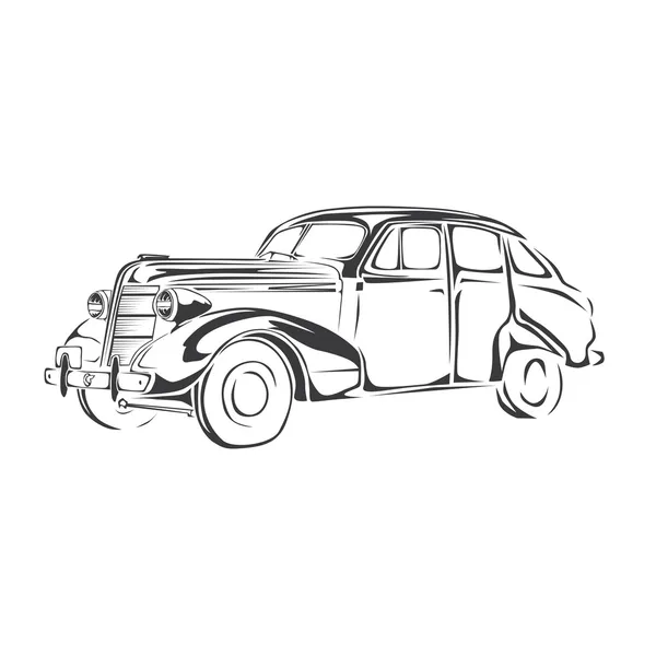 ᐈ Old Cars Stock Drawings Royalty Free Old Car Sketch Vectors Download On Depositphotos