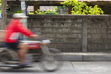 Tayland (hareket sokakta çalışan araçların bulanık görüntü 
