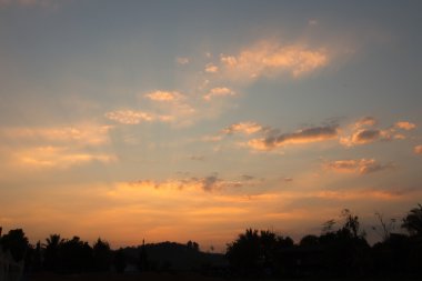 günbatımı gökyüzü arkaplanı