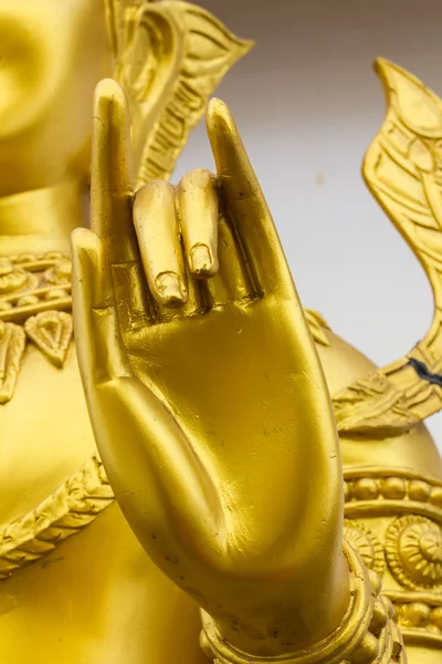 Hand of golden god statue — Stock Photo, Image