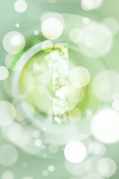 Green bokeh number background, blured — Stock Photo, Image